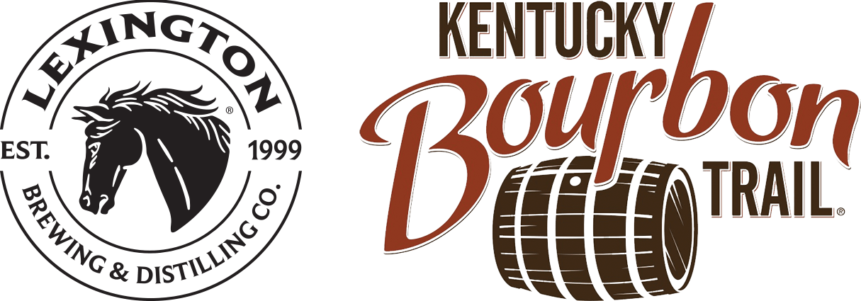 Logos for both Lexington Brewing & Distilling Co. and the Kentucky Bourbon Trail