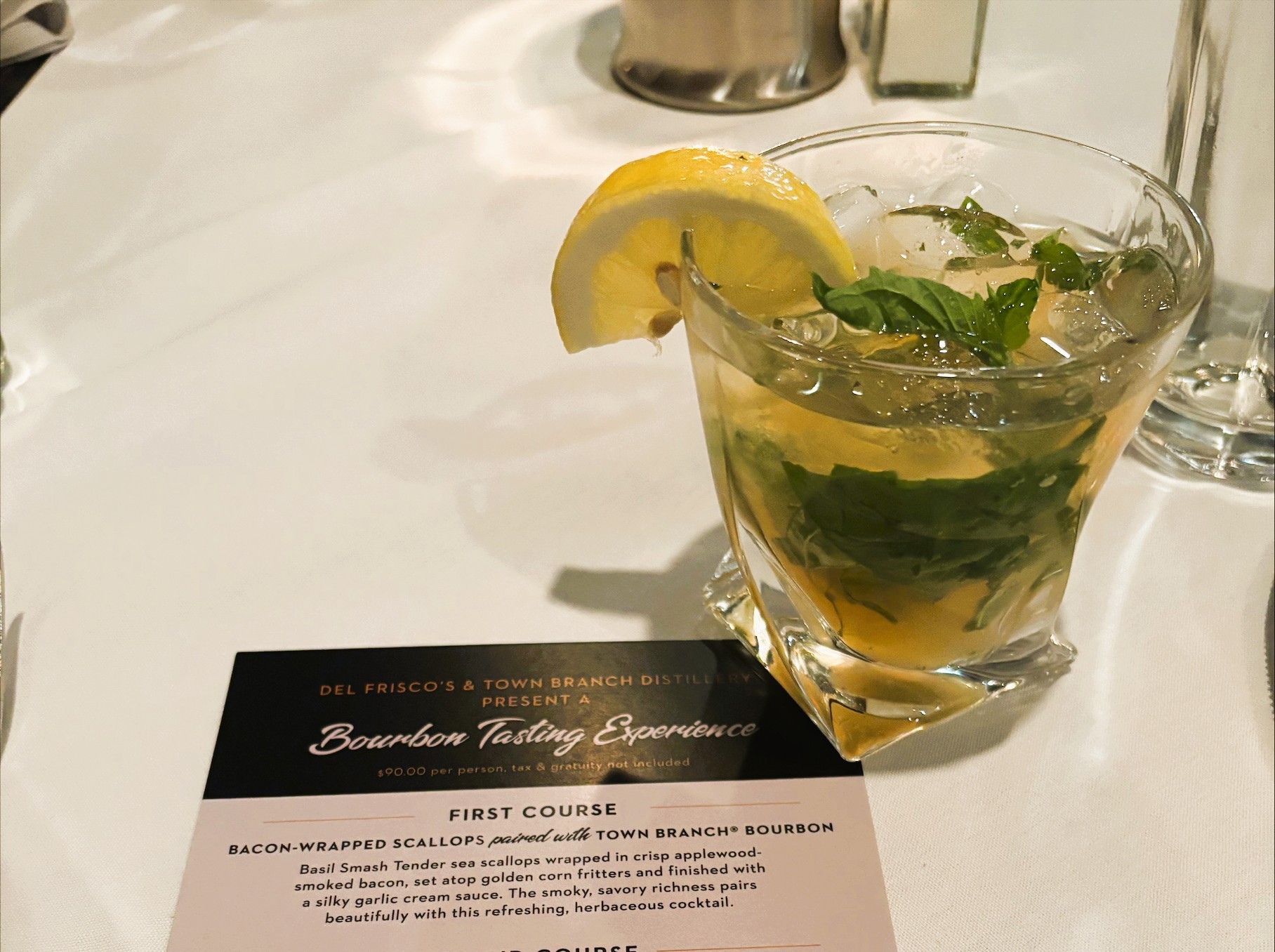 bourbon basil smash