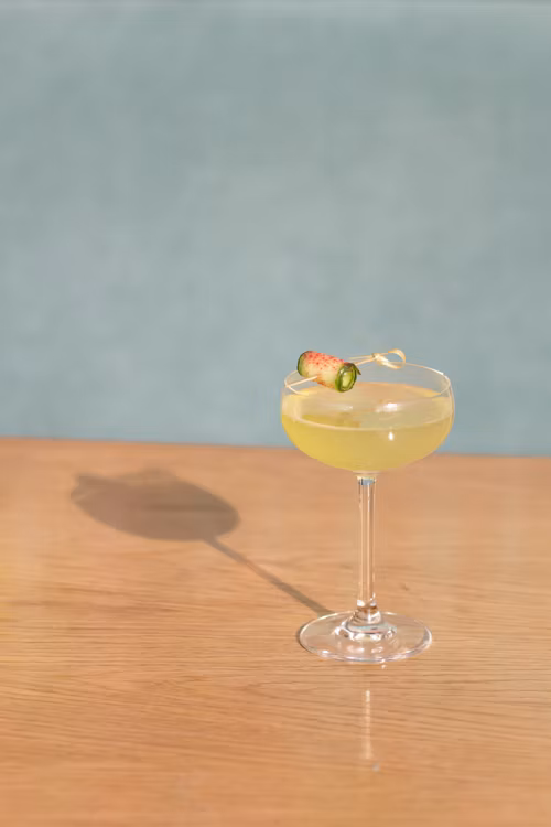 smoked cucmber martini