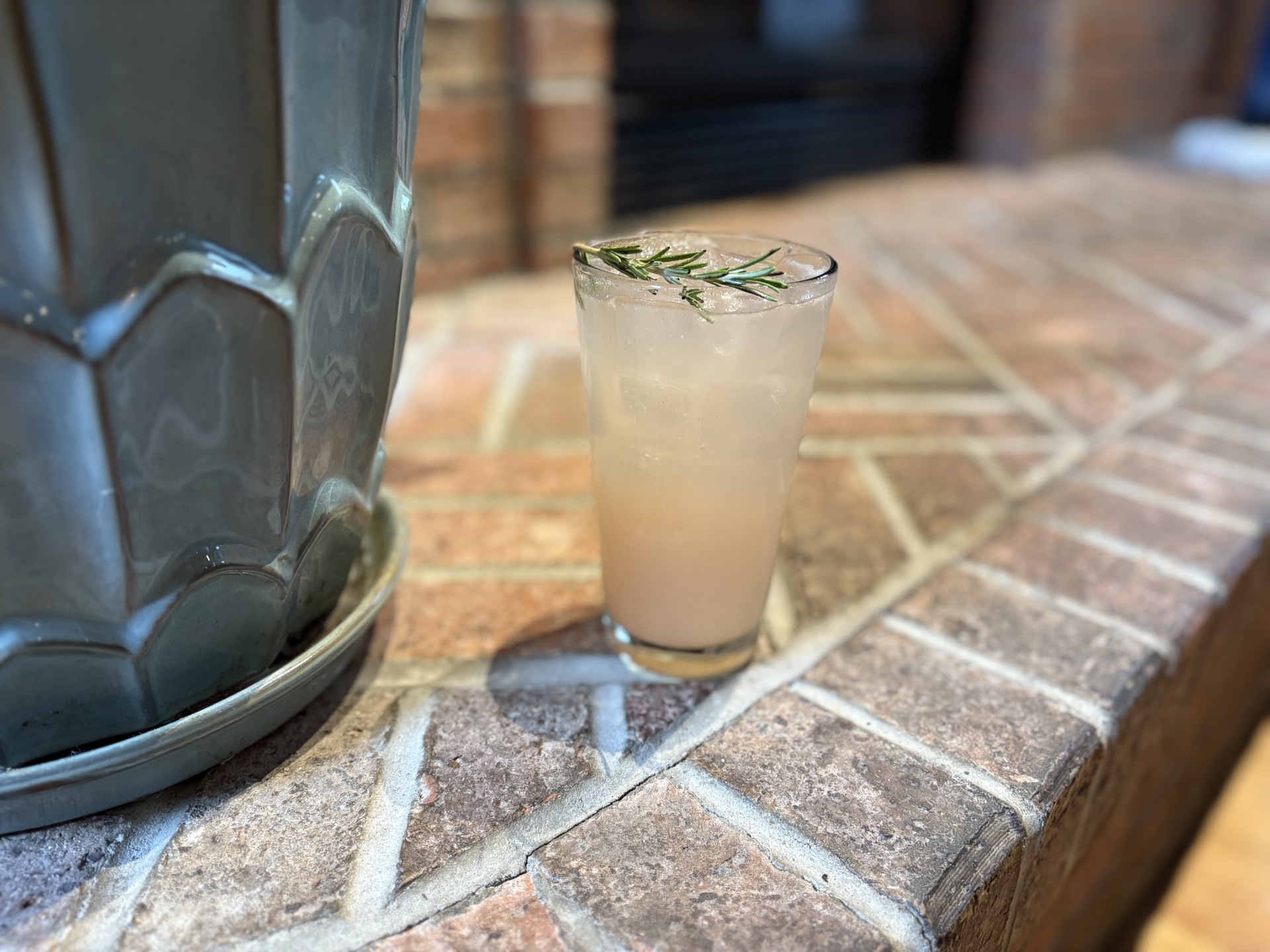 rhubarb rosemary pear collins